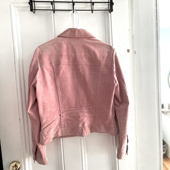 DANIER Suede Dusty Pink Jacket - Picture 4 of 7